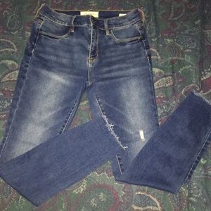 Pacsun brand blue-wash ankle-Jegging jeans